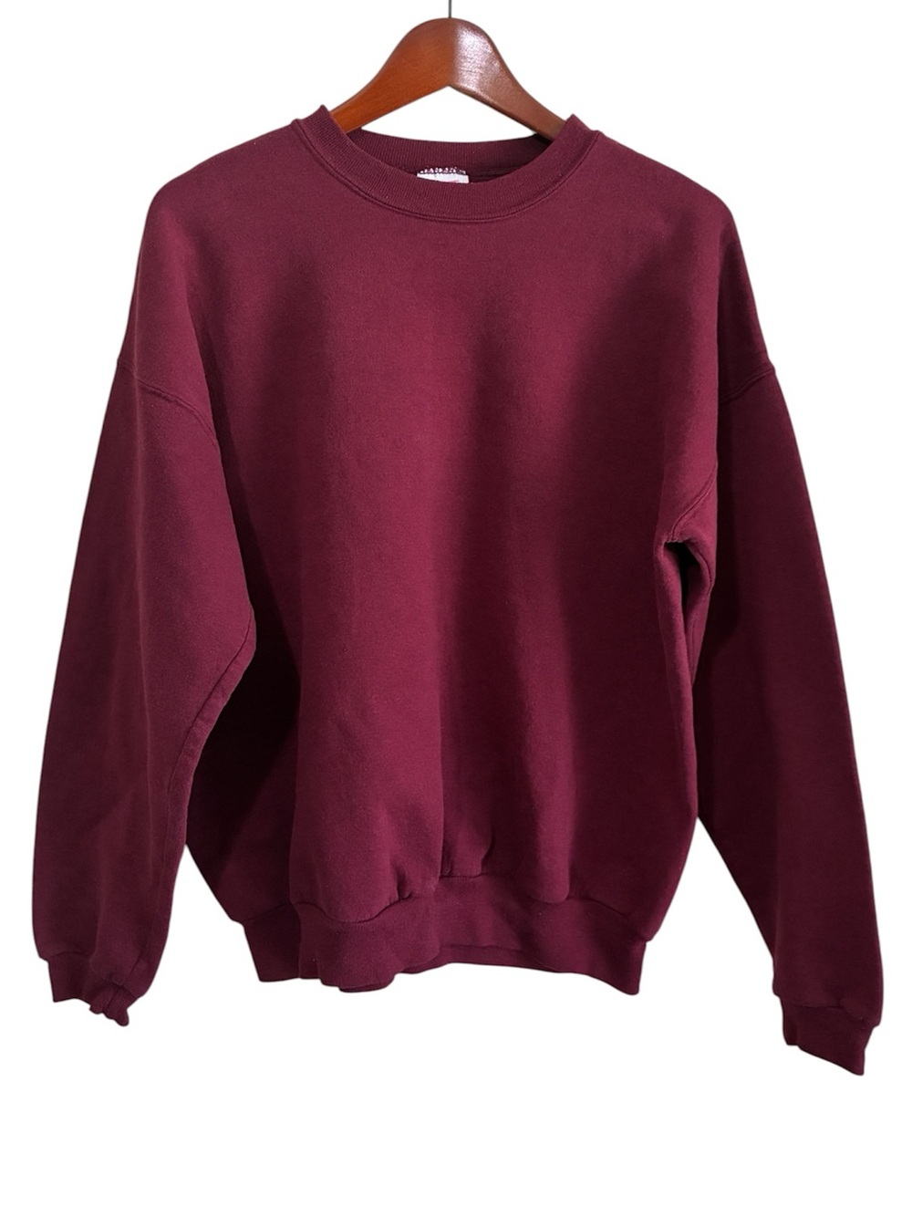 Hanes Her Way Women's Vintage Burgundy Sweatshirt Made in Canada Size Large